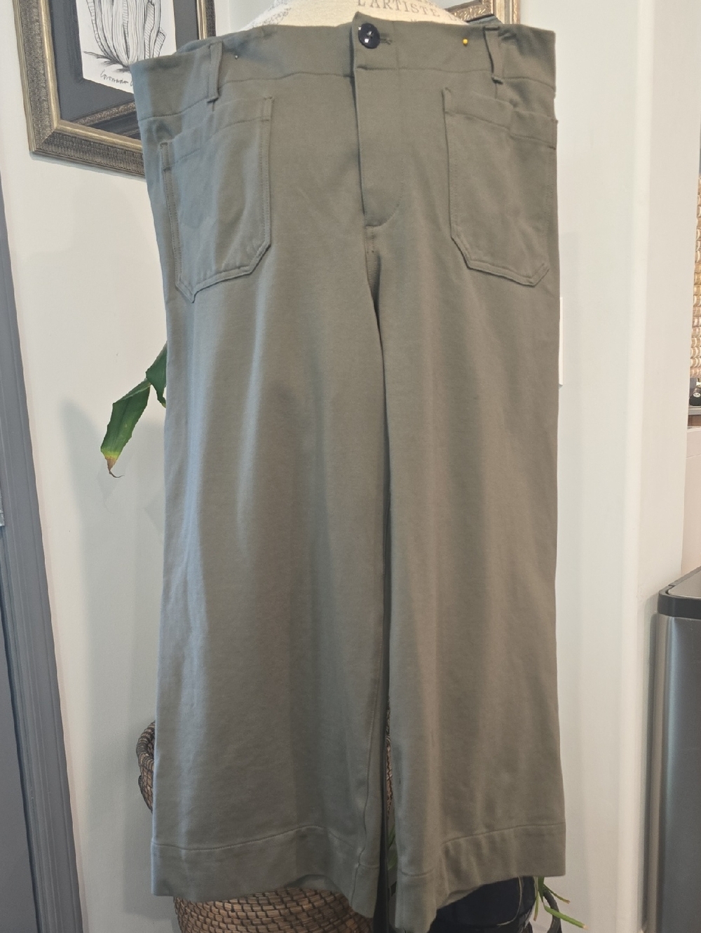 Anthropologie Olive The Colette Wide Leg Pants